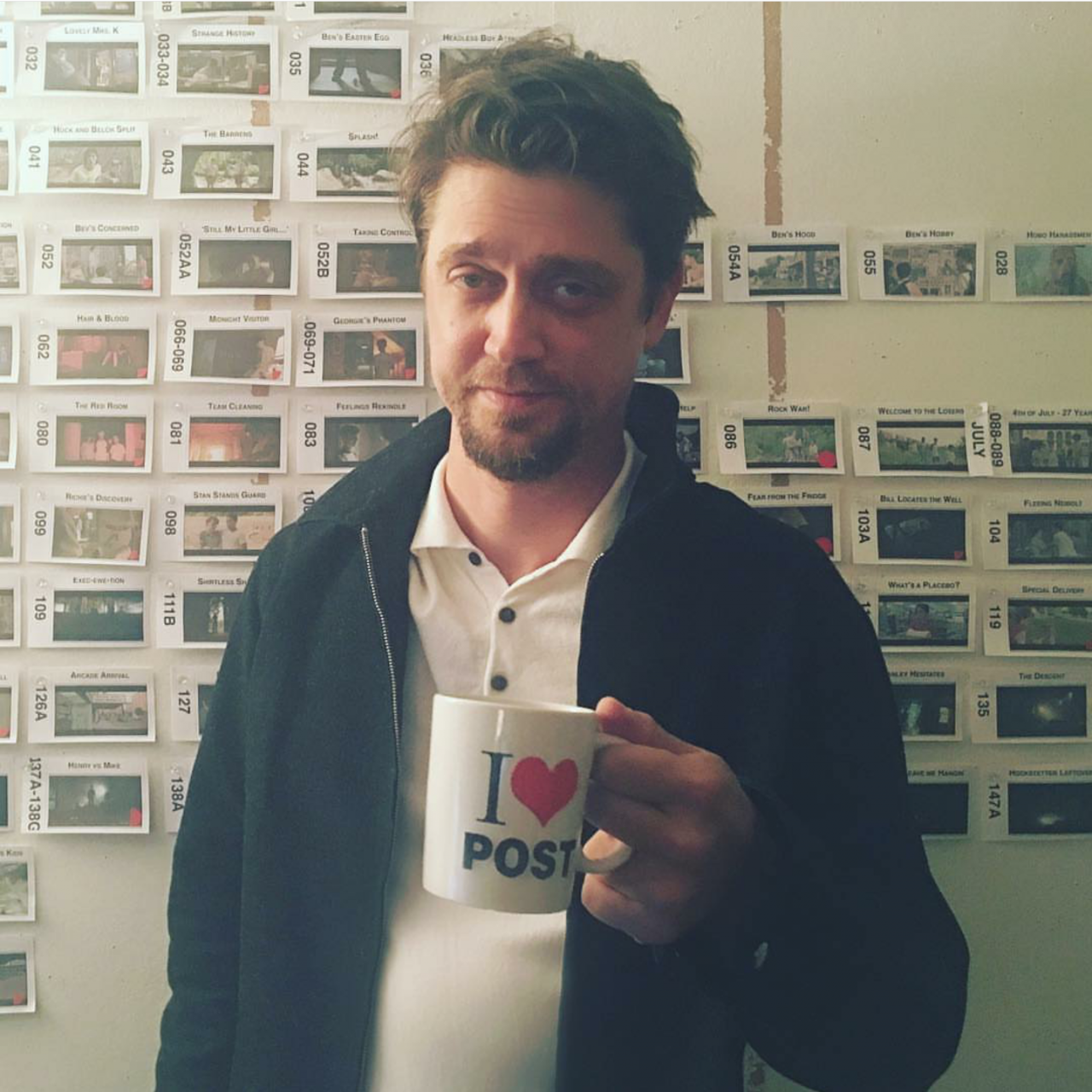 Director Andy Muschietti With Coffee Cup