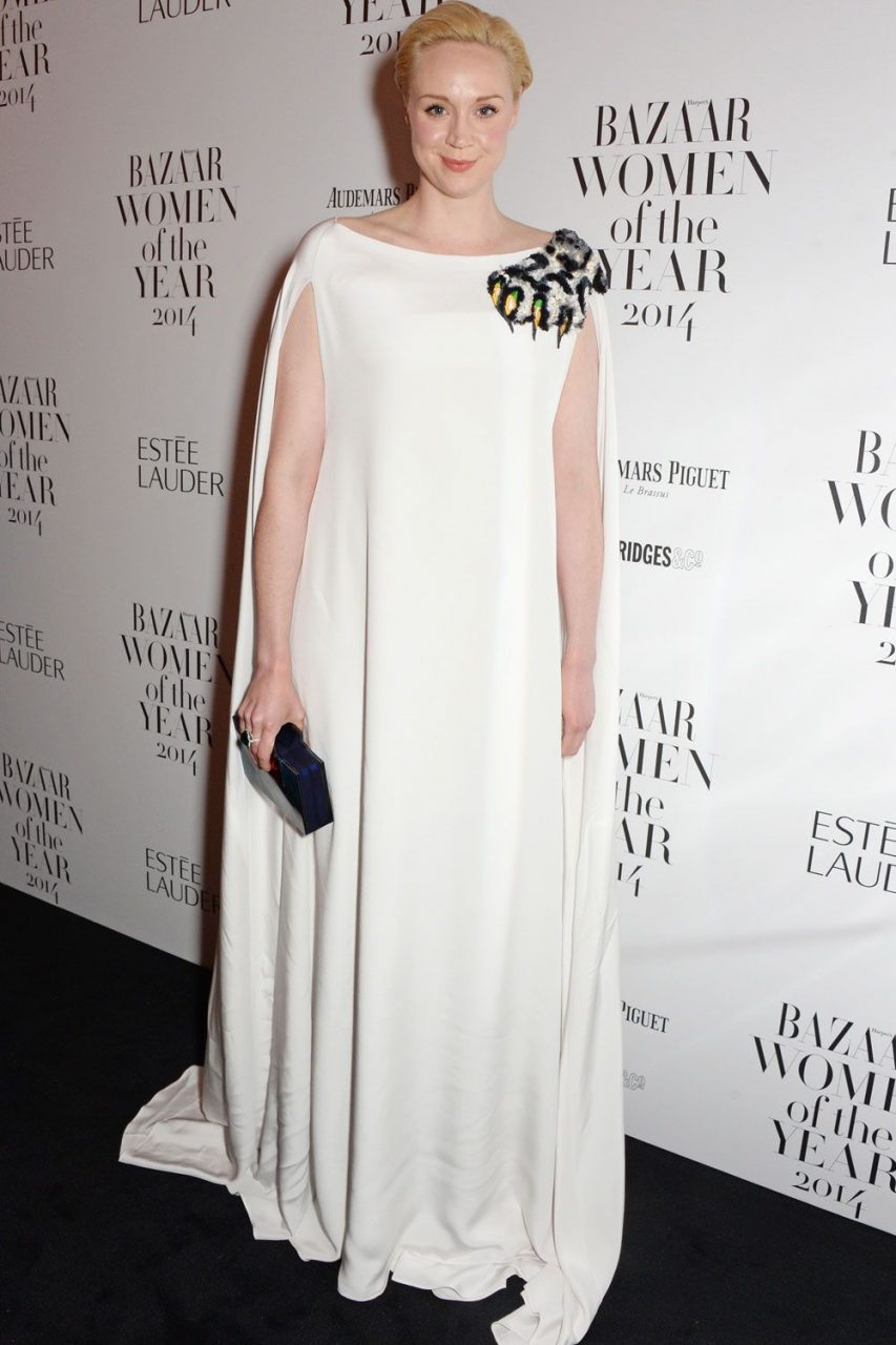Gwendoline Christie Looks Stunningly Awesome In Full Lengthy White Dress
