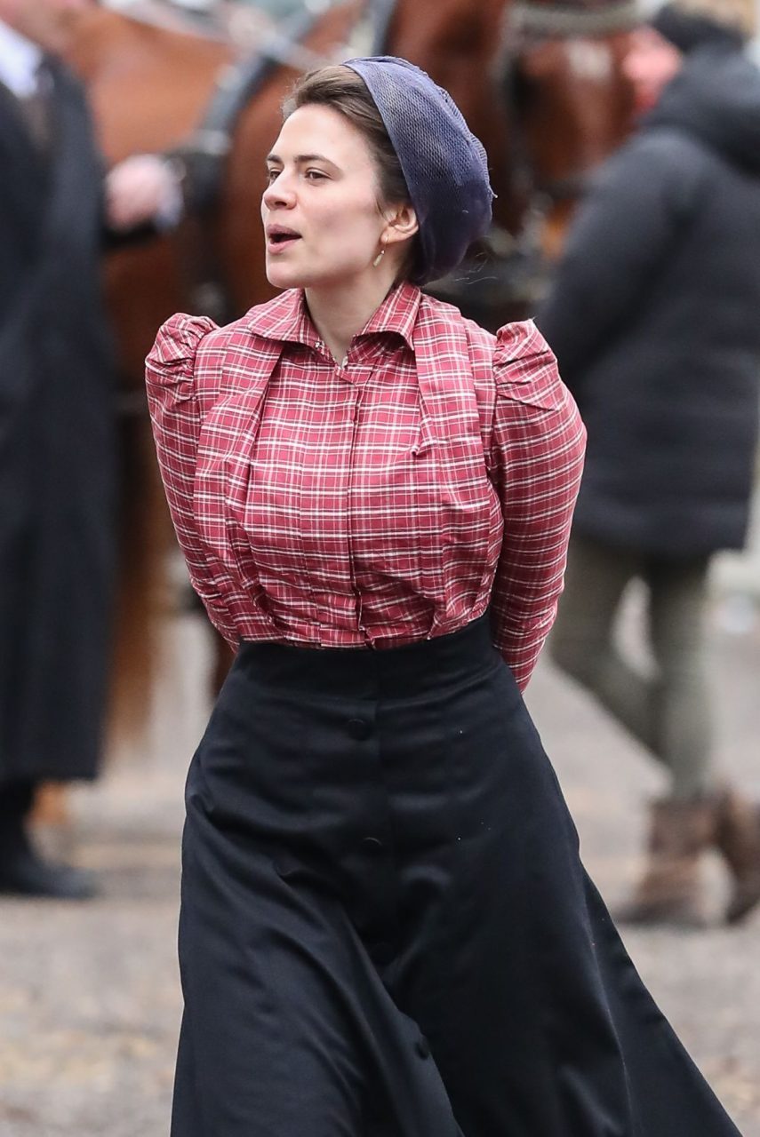 Hayley Atwell On The Set Of Howard's Way