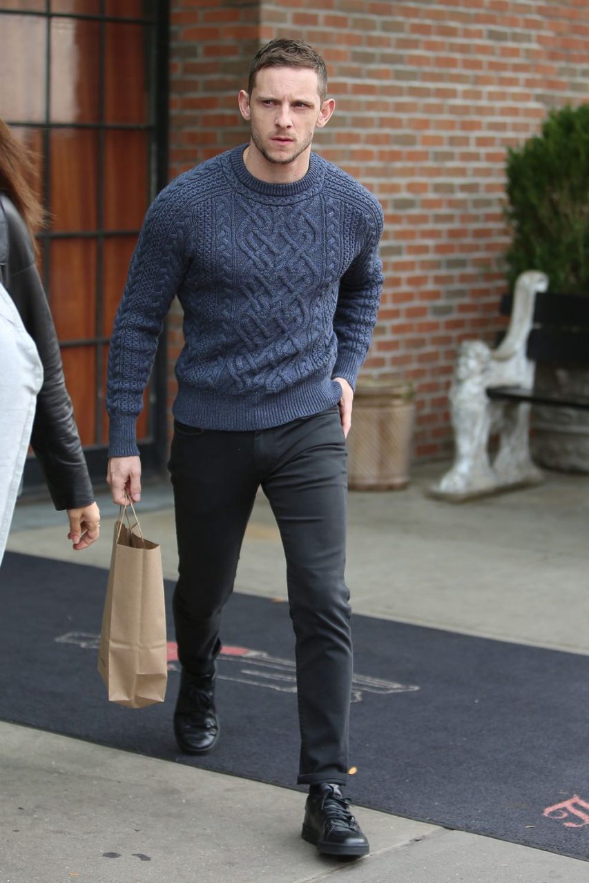 Jamie Bell In A Tight Sweater And Jeans