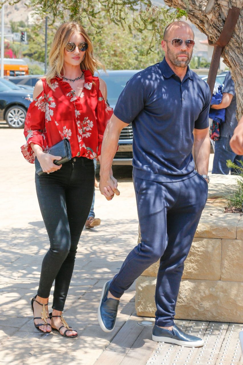 Jason Statham Out With His Girlfriend Rosie Huntington Whiteley