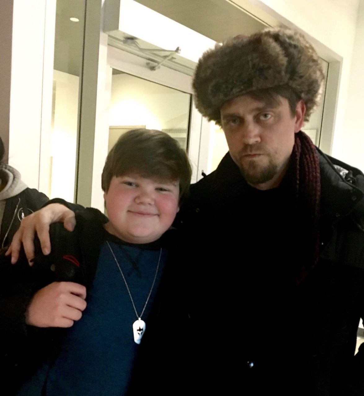 Jeremy Ray Taylor With Director Andres Muschietti