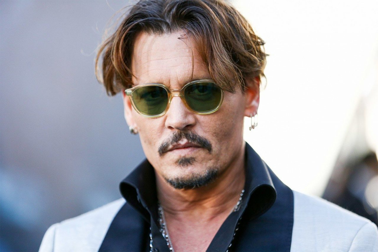 Johnny Depp Hair Style And Cool Sunglass