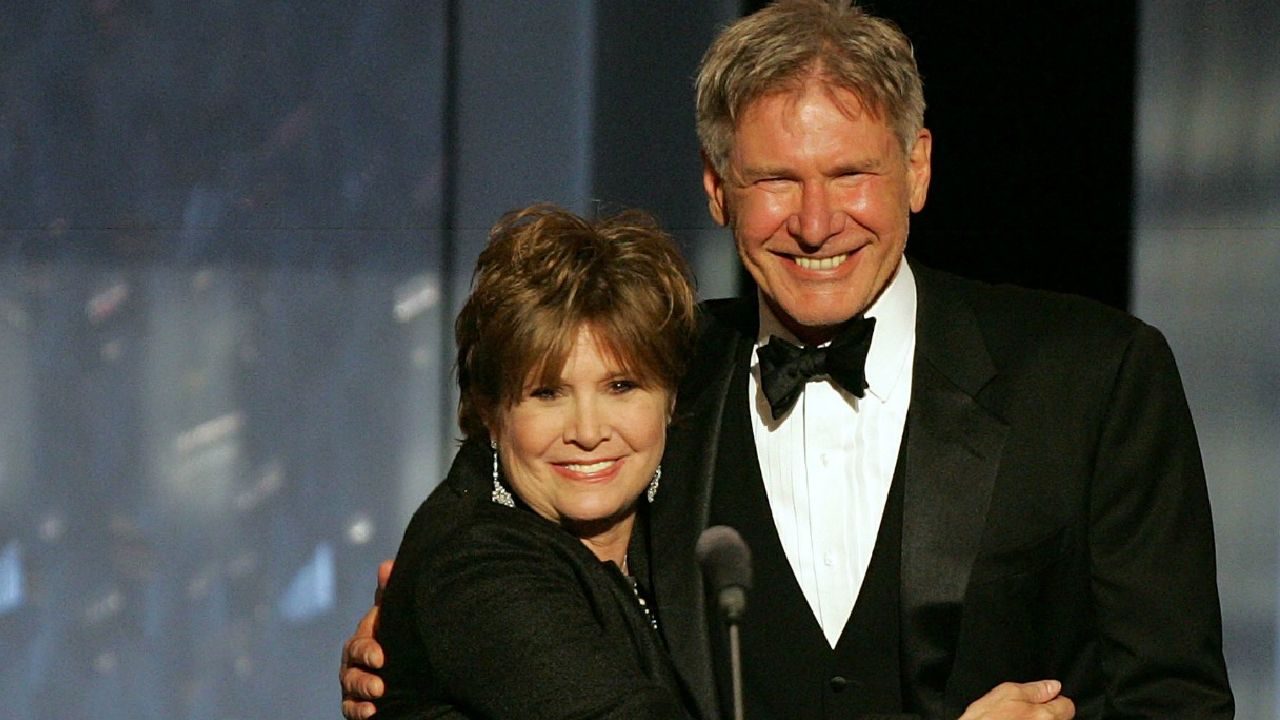 Latest Photo Still Of Harrison Ford With Carrie Fisher