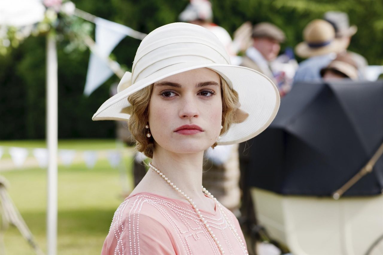 Lily James In Downton Abbey Drama Series