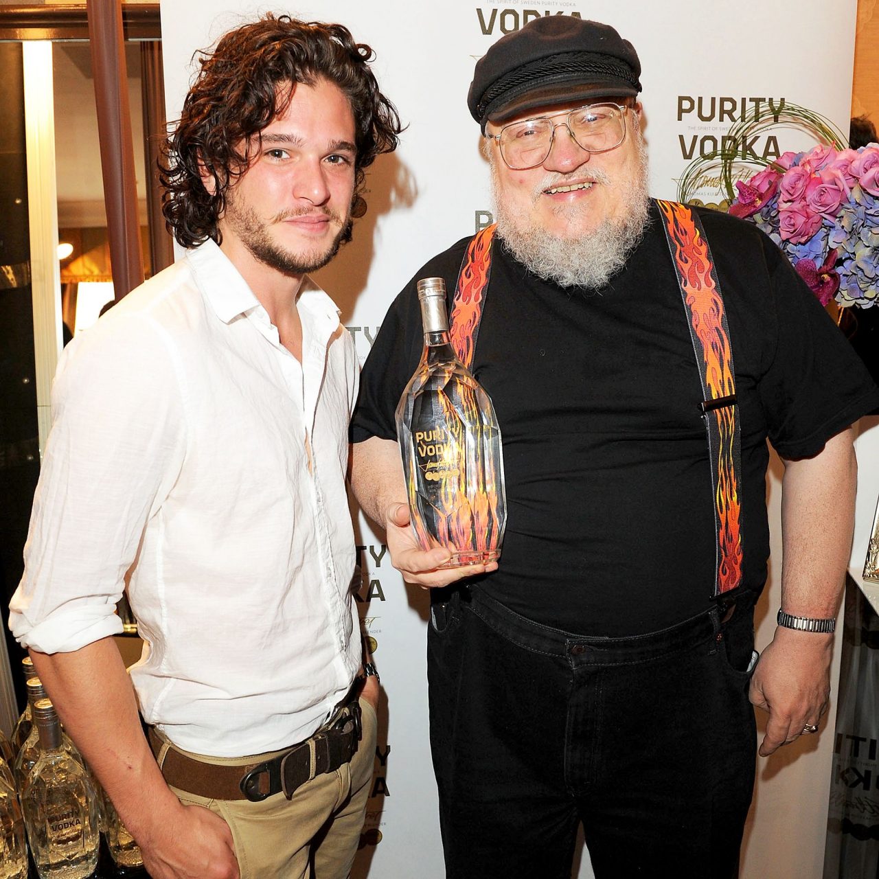 Photo Of Kit Harington With American Novelist George Rr Martin