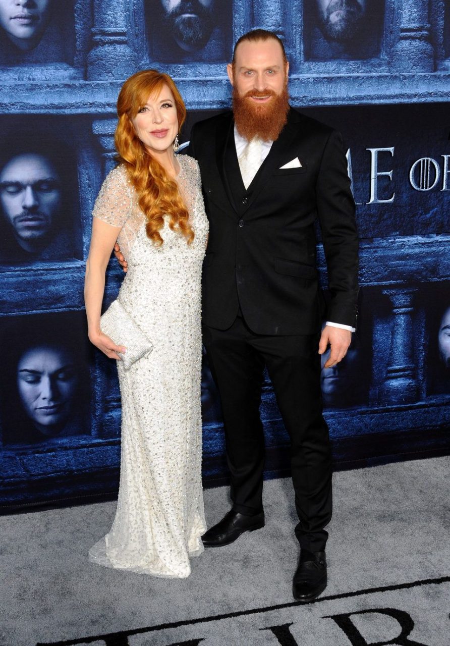 Photo Of Kristofer Hivju With His Wife