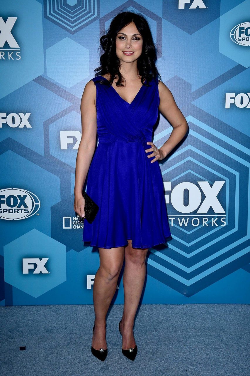 Recent Photos Of Morena Baccarin In Blue Dress