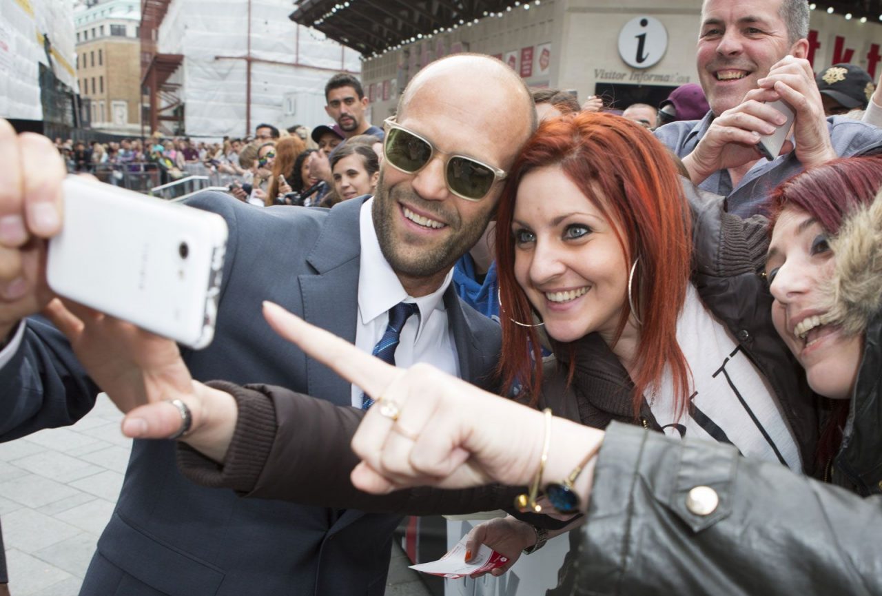 Unseen Selfie Of Jason Statham With Fans