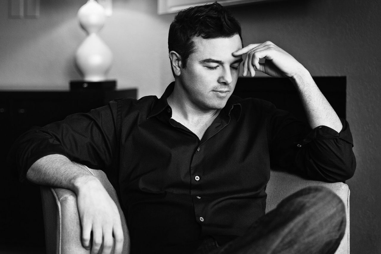 Black And White Photoshoot Image Of Seth Macfarlane