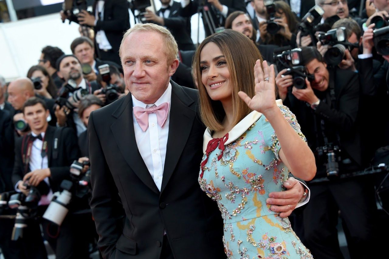 Cute Picture Of Salma Hayek And Francois Henri Pinault