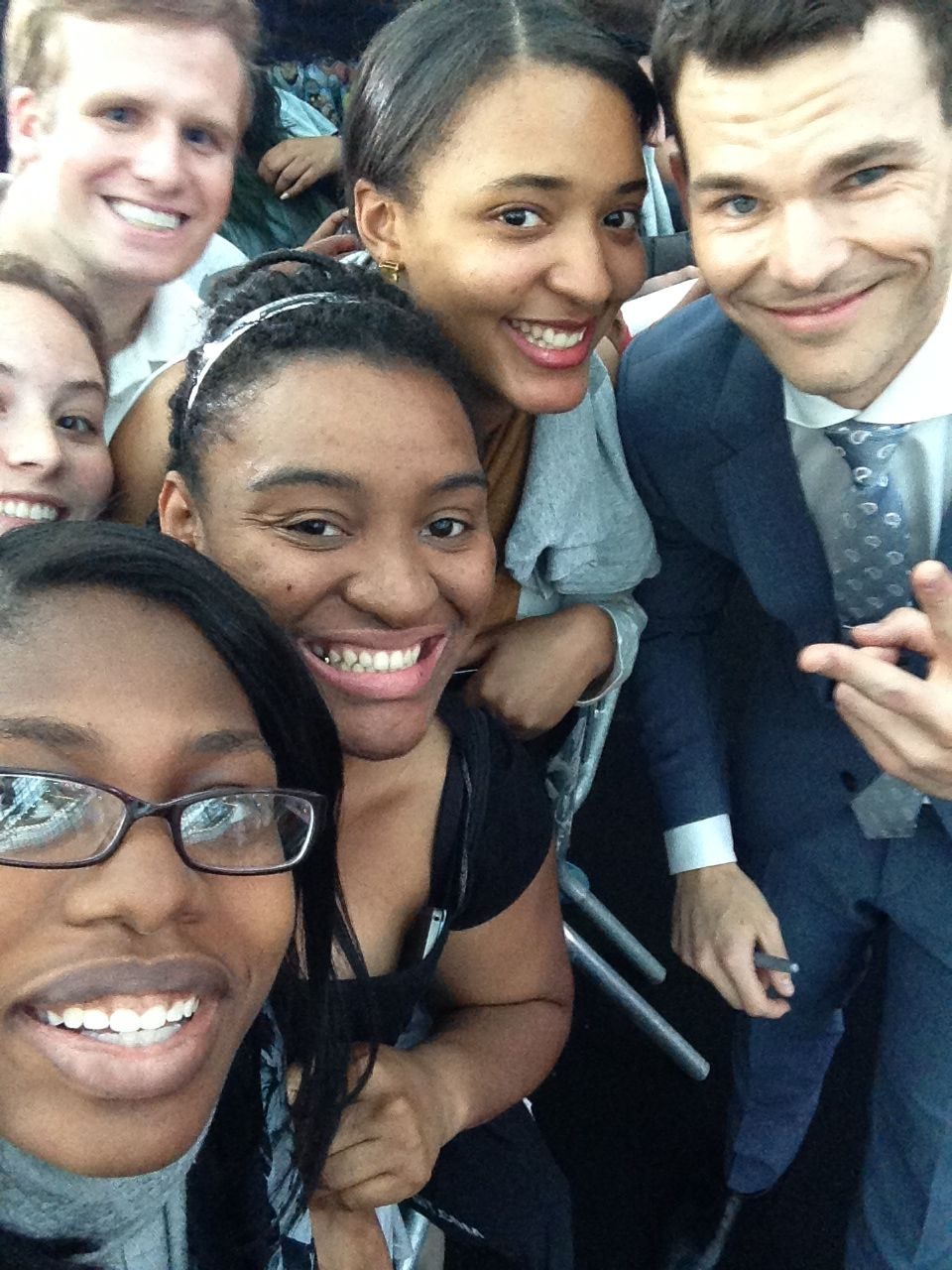Cute Selfie Of Nicholas Hoult With Fans