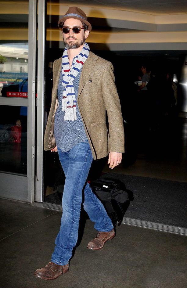 Matt Bomer With Hat And Scarf