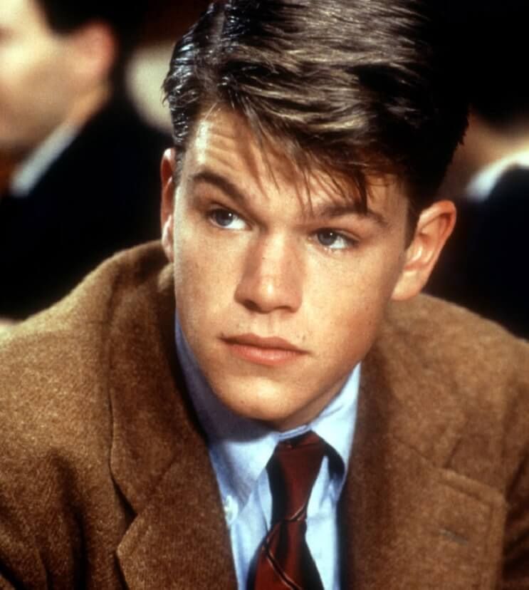Matt Damon In School Ties Old Movie Picture