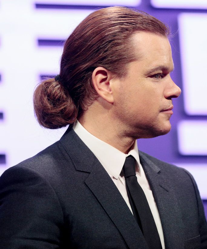 Matt Damon's Bun Hairstyle