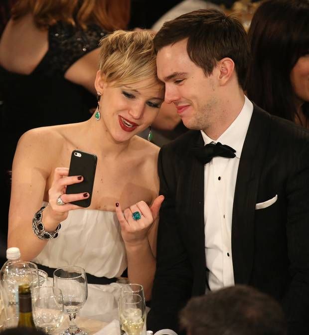 Nicholas Hoult And Jennifer Lawrence Took Selfie