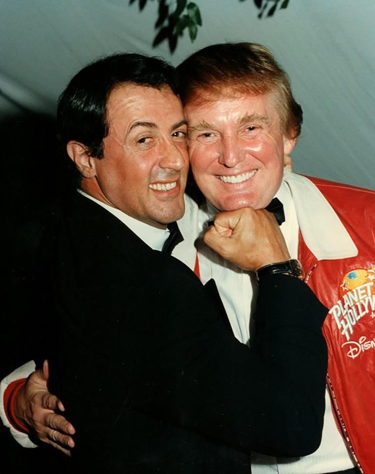 Old Picture Of Sylvester Stallone And Donald Trump