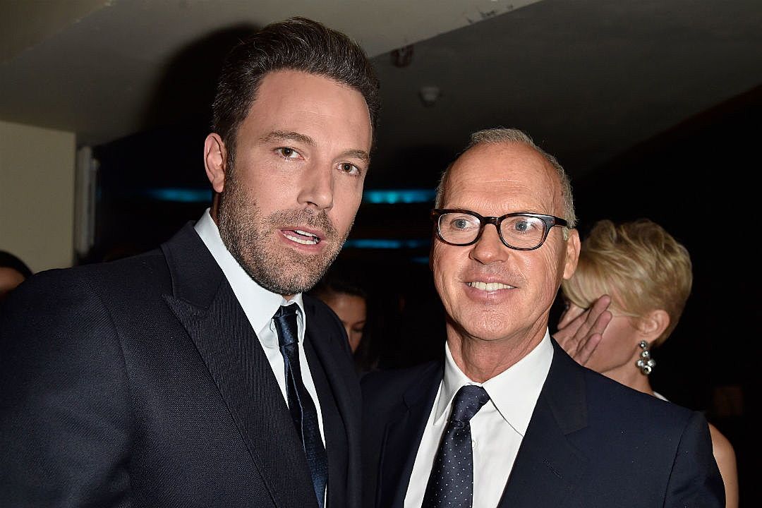 Picture Of Michael Keaton With Ben Affleck