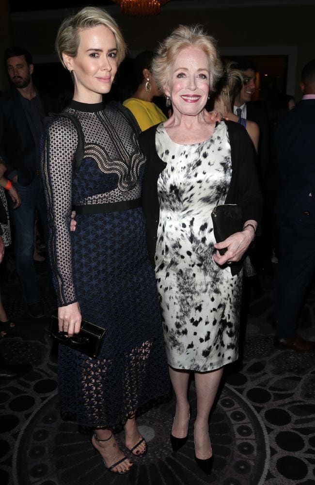 Picture Of Sarah Paulson With Her Partner Holland Taylor