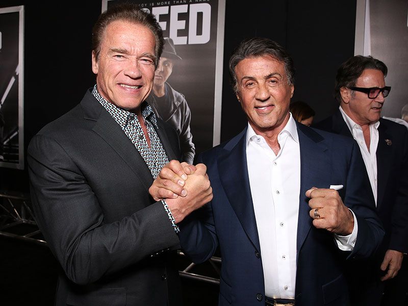 Picture Of Sylvester Stallone And Arnold Schwarzenegger