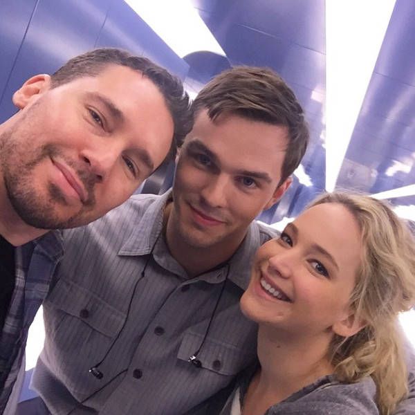 Selfe Of Nicholas Hoult With Jennifer Lawrence
