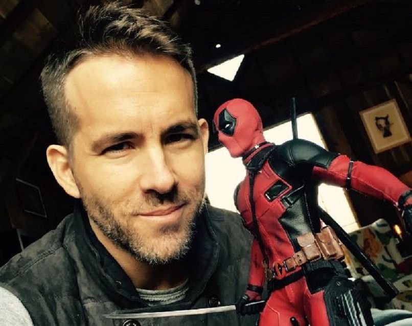 Selfie Of Ryan Reynolds With Toy