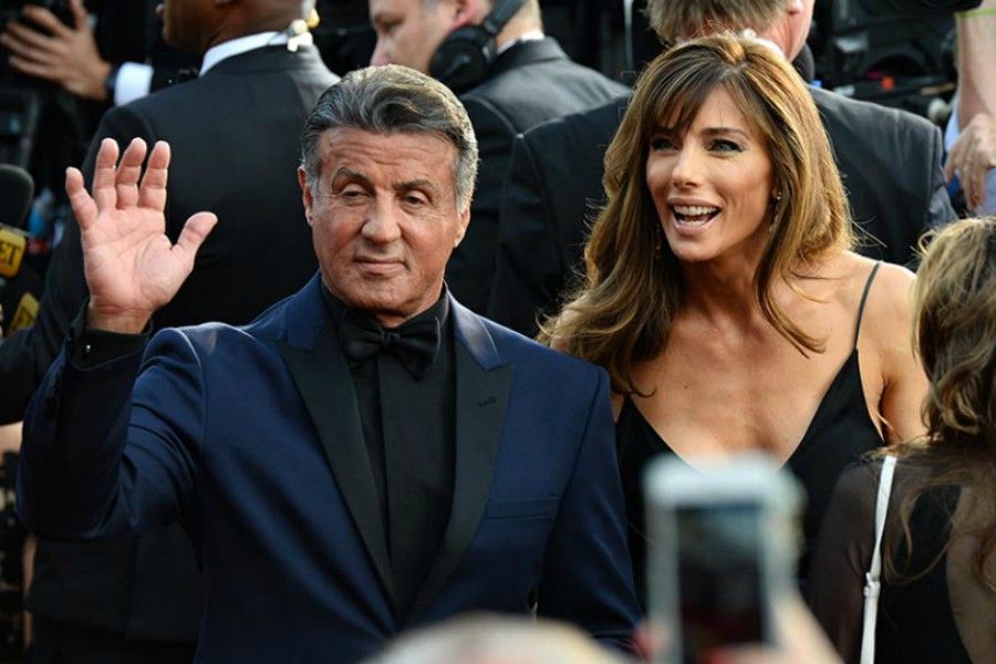 Sylvester Stallone With Wife Jennifer Falvin