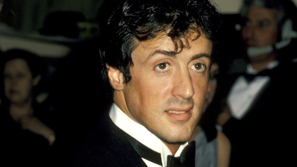 Young Sylvester Stallone Face Closeup Image